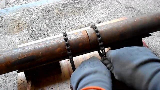 牛人自制了一个套管神器,以后焊接管道方便多了