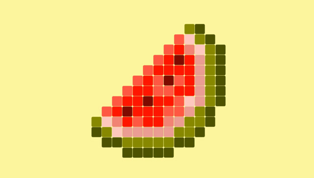 14 我的世界清甜的西瓜像素画