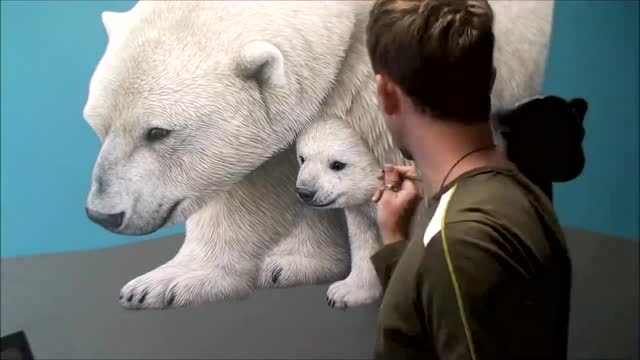 画板有多大才够用?来看看这三只北极熊!