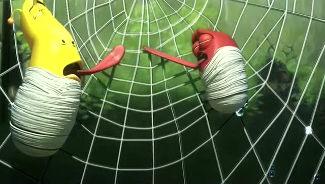 臭屁虫成为蜘蛛的囊中之物,竟这么乐观,有说有唱