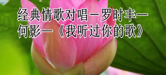 经典情歌对唱—罗时丰—何影—《我听过你的歌》