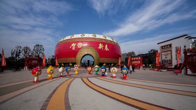 航拍合肥之万达文化旅游城,高空视角展现安徽合肥万达大鼓!