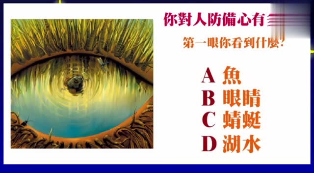 神奇心理测试:这张图你最先看到哪里,测你对人防备心有多重