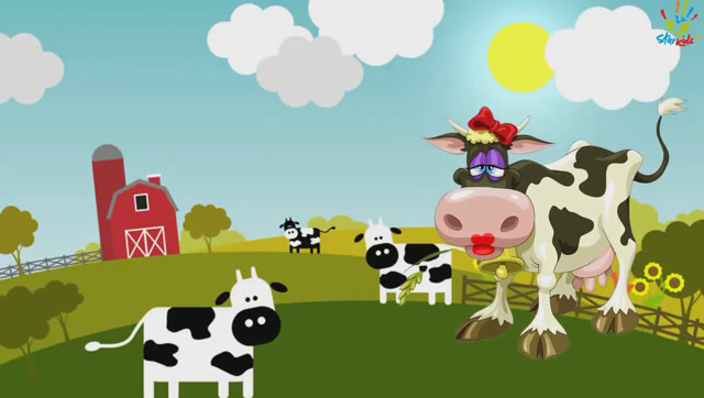 快乐农场小动物带你学英语 颜色认知动画培养好习惯