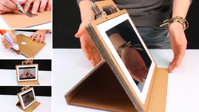 diy一个酷炫款拽的平板电脑支架还可以当便携手提箱