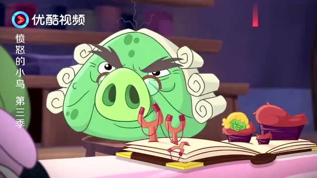 愤怒的小鸟:小猪晚上睡不着,妈妈给小猪讲睡前故事
