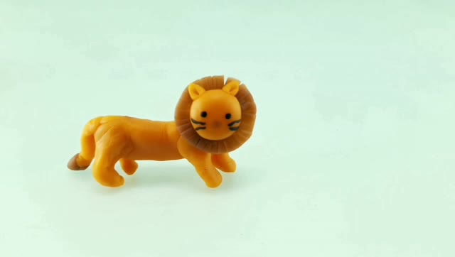 狮子—— 面人视频 面塑视频