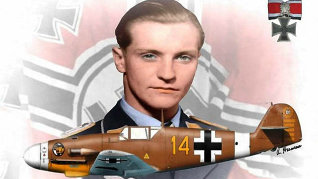 二战德国王牌飞行员一天击落17架敌机,大帅哥马尔塞尤的传奇