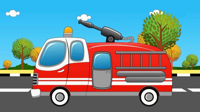 快来组装消防车,看哪里着火了快去灭火