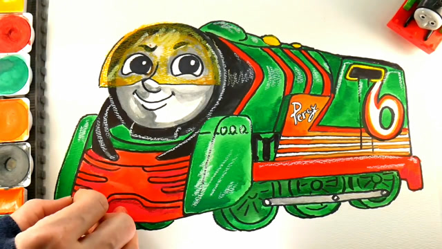 趣味简笔画画托马斯小火车