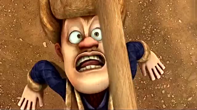 一身少林功夫的翠花,轻轻松松躲过了光头强的子弹,太奇妙了