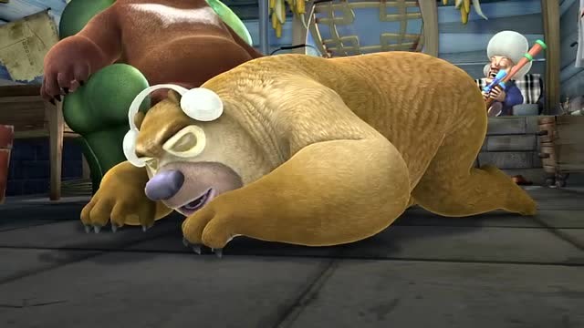 熊出没:吉吉们怎么也叫不醒睡着的熊大熊二!