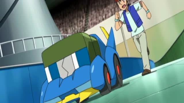 神奇宝贝的四驱车比赛小智成为助跑员, 跟着赛车一起奔跑