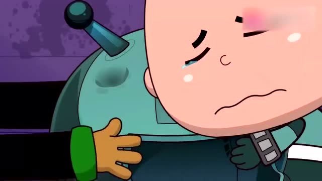 开心宝贝:小小怪给开心超人头盔让他研究,但是开心超人却不要!