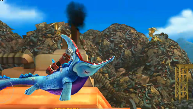 饥饿鲨世界:苍龙鲨3d视角观看垃圾处理厂,真的太壮观了!