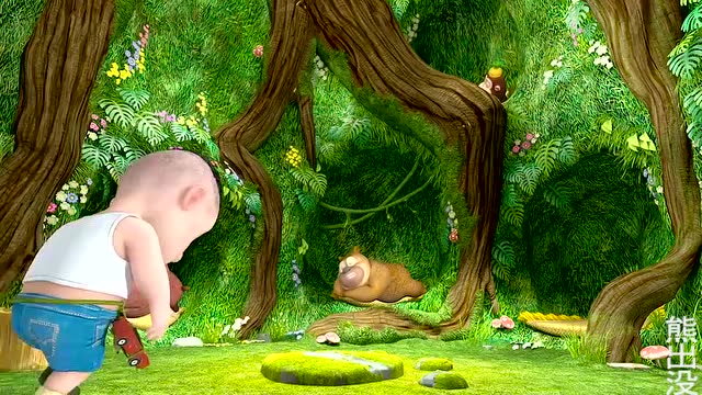 熊出没:光头强和小动物们在树屋里休息,他们很疲惫