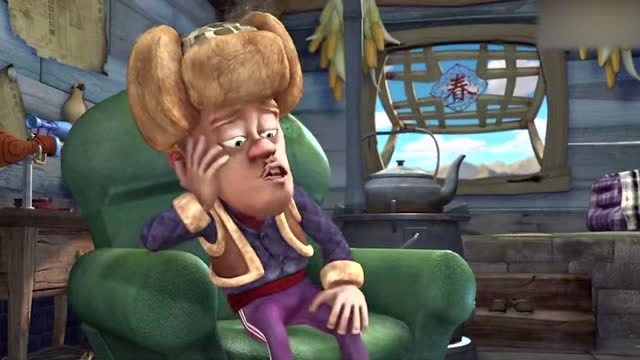 光头强一脸忧愁地躺在沙发上,发生了什么事情呢