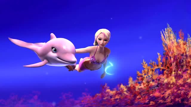 《芭比之美人鱼历险记》海洋的生命力指引着玛丽雅去解救她的妈妈