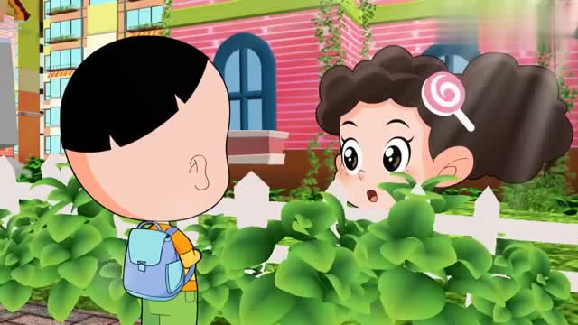 大头儿子:大头很想养一只小狗,爸爸决定让他拿米花先练练手!