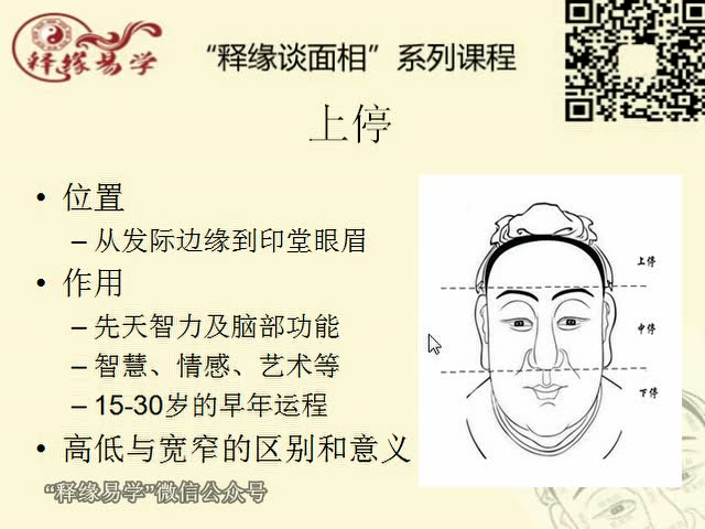 释缘教你学相术:面相篇004——上停(一)