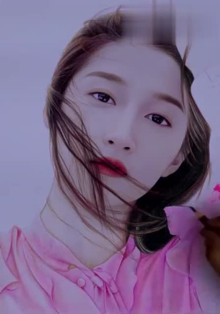 手绘大神画关晓彤,成品出现的那一刻,这是真的厉害