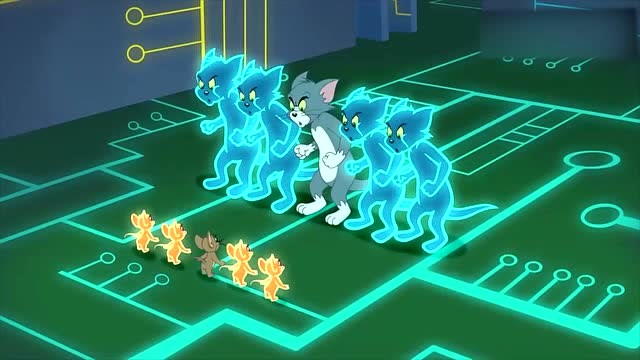 猫和老鼠:汤姆猫和老鼠都分身了,展开了世纪大战!