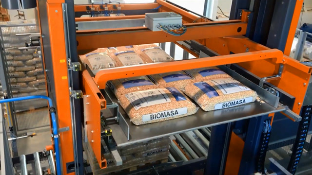 自动化流水线,食品包装码垛过程