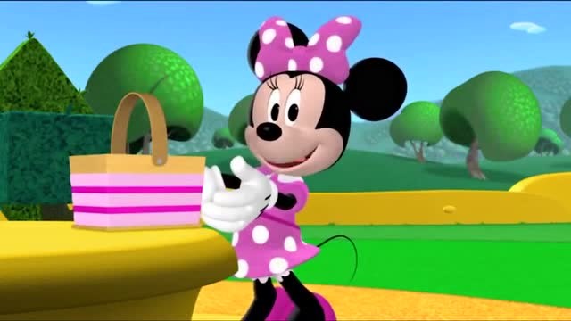 米奇妙妙屋:米妮拿着漂亮的篮子干嘛呢