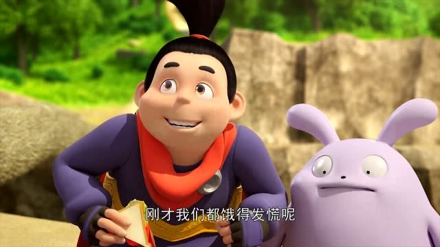 《精灵战车》库比像饿了好多天一样,把劳拉的食物全吃光光