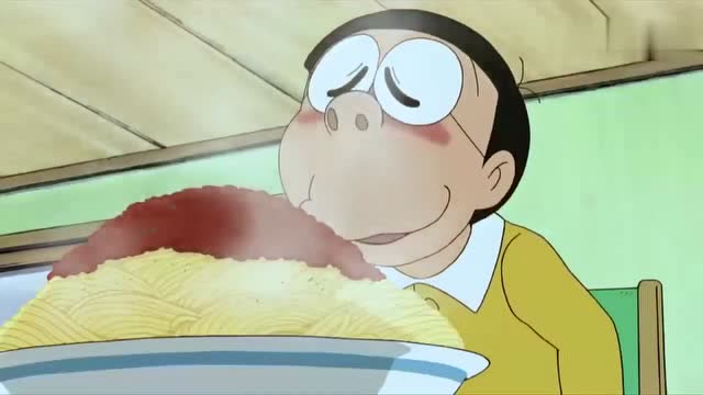 哆啦a梦:超级美食家调料!大雄吃什么都很香,正宗吃货!