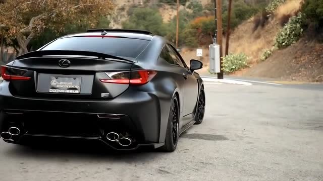 黑武士 i insane looking 雷克萨斯 rcf fully murdered out!