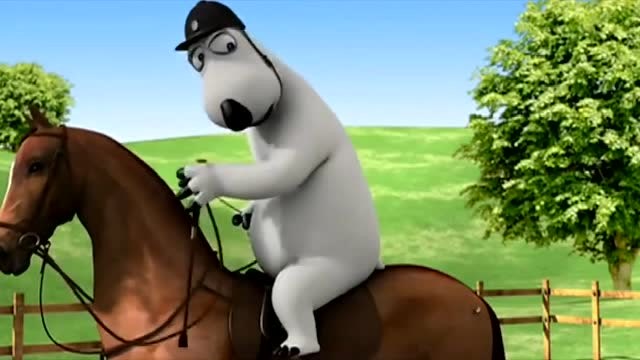 倒霉熊3:骑马打苍蝇的后果,看着都疼!