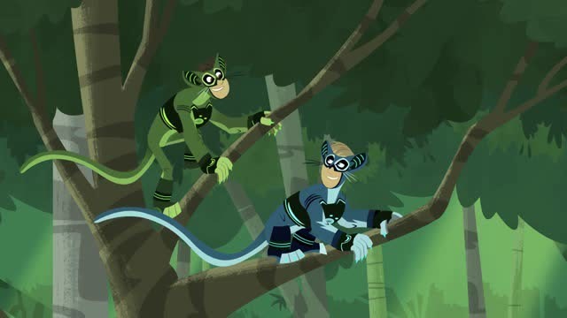 动物兄弟多尼塔要抓光森林的狐猴动物兄弟要尽快阻止多尼塔