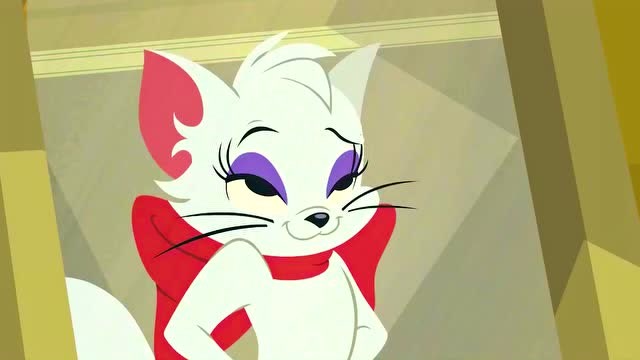 新猫和老鼠:汤姆看上这只白猫,会用什么方式搭讪呢