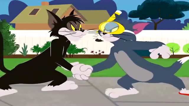 猫和老鼠:汤姆和布奇一起合作追赶杰瑞,还是没能成功