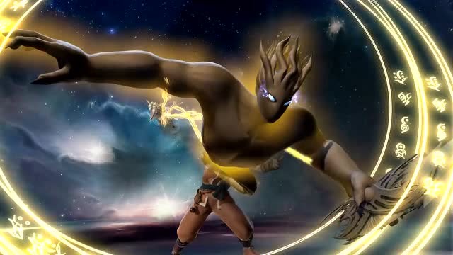 妖神记之影妖:妖灵符体聂离好厉害,轻易就把一棵大树砍了