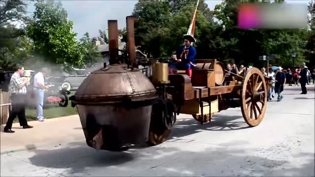 1769年世界第一辆蒸汽车法国cugnot蒸汽车!