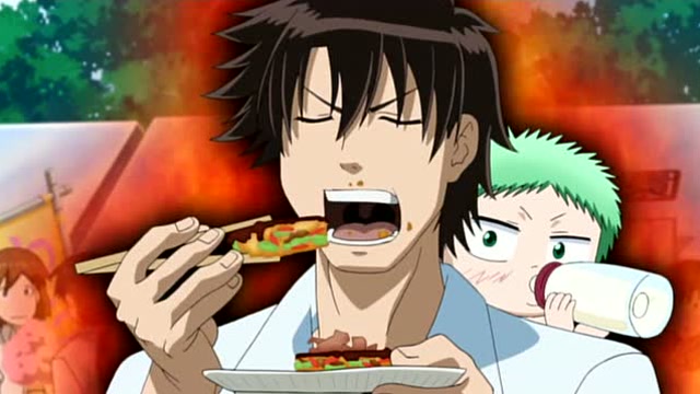 恶魔奶爸:男鹿也太能吃了,站在东条的摊前,不走了