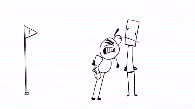 创意铅笔人:不会玩高尔夫球的铅笔人!