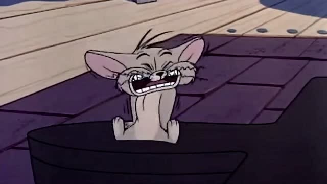 猫和老鼠:杰瑞在烧火取暖结果把想从烟囱爬回家的汤姆烫飞出去了