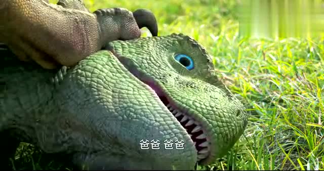 恐龙传奇,四只恐爪龙掠走小暴龙,霸王龙大战恐爪龙!