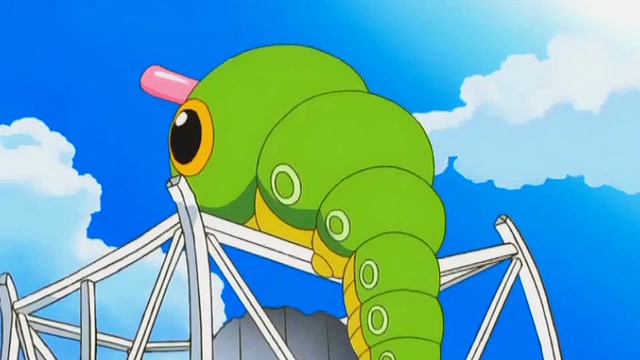 神奇宝贝:巨型的绿毛虫进化成了巨型的铁甲蛹