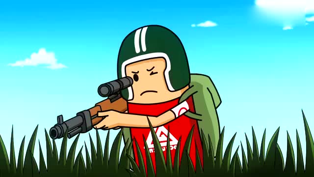 搞笑吃鸡动漫:萌妹这运气好的也是没谁了,不过出来混总要还的