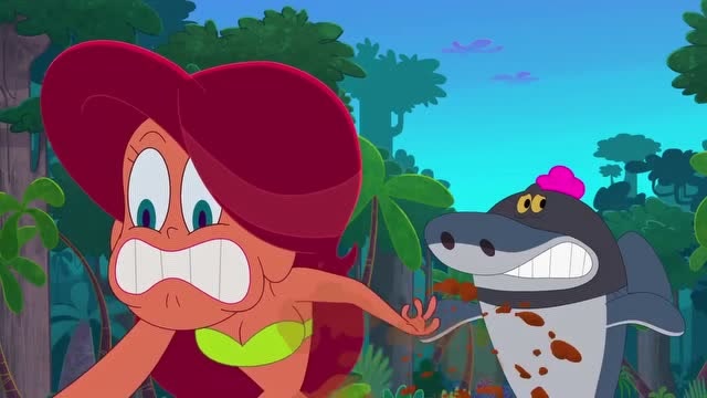 鲨鱼哥与美人鱼:美人鱼好害怕呀,猛的挖土坑是想躲起来吗?