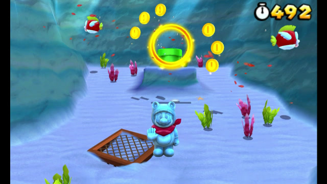 超级马里奥3d大陆 3-2世界-带您探秘海底世界