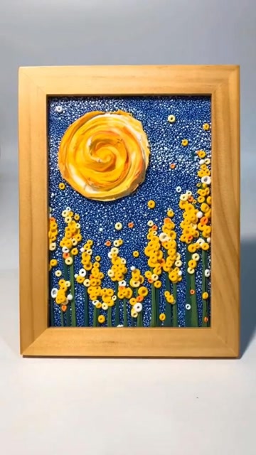 天才计划手工粘土diy风景立体画作品,大家觉得怎么样?