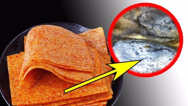 我们最爱吃的辣条,是怎么加工的?显微镜放大100倍看看吧