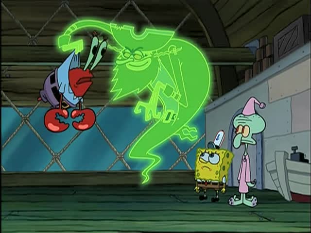 海绵宝宝: 飞天魔鬼来了,要带走蟹老板!