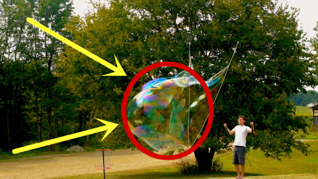 超低成本制作超大泡泡,便宜还好玩,赶紧试试!