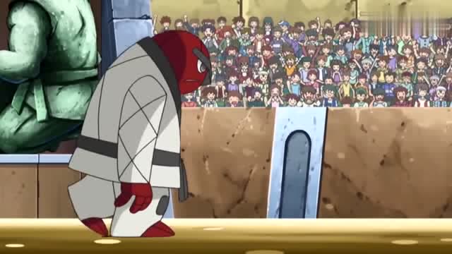 精灵宝可梦:打击鬼对投射鬼一记近身打,胜负已定!